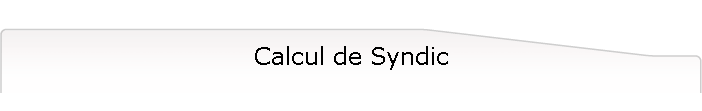 Calcul de Syndic
